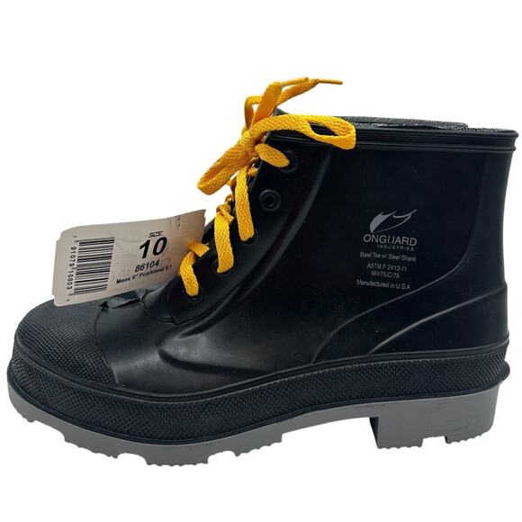 New Onguard Industries Steel Toe Work Boots 6in PVC Polyblend Size 10 NWT USA main image 6